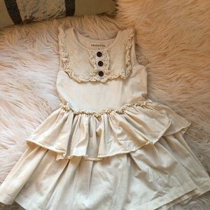 Mustard pie cream girls tunic